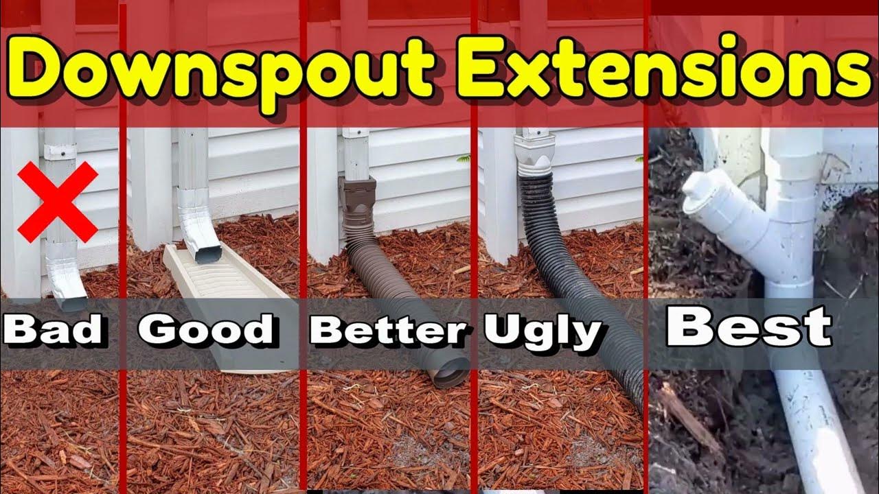 Extending Your Downspout Better Draining